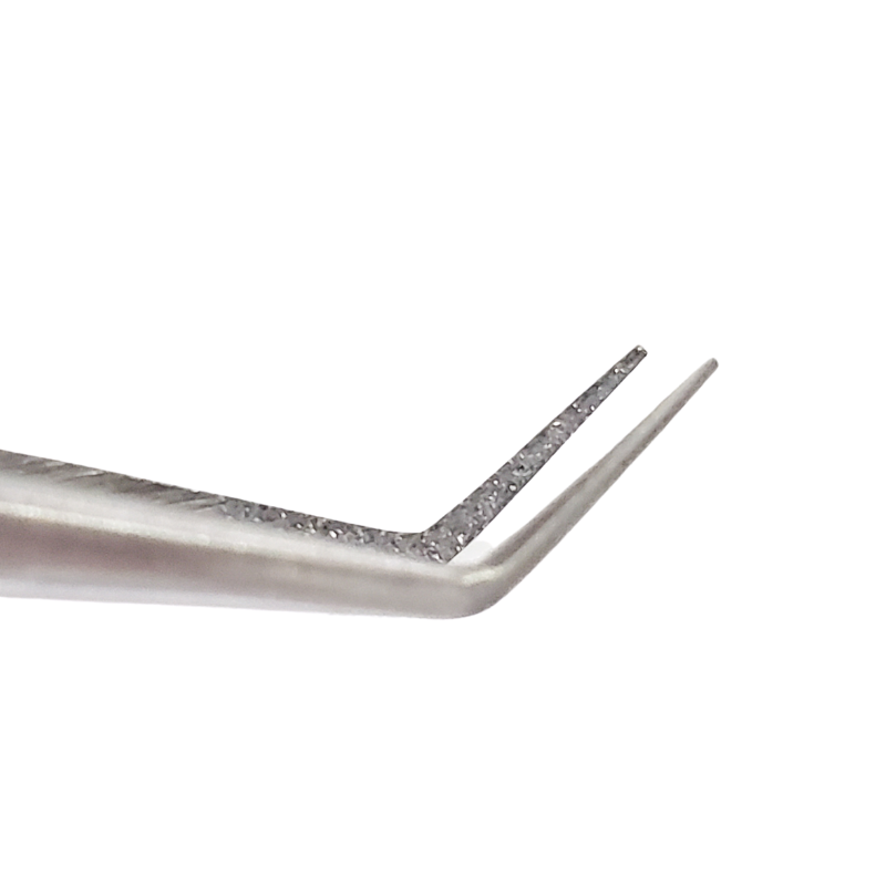 Diamond Dusted Long Angled Tweezer