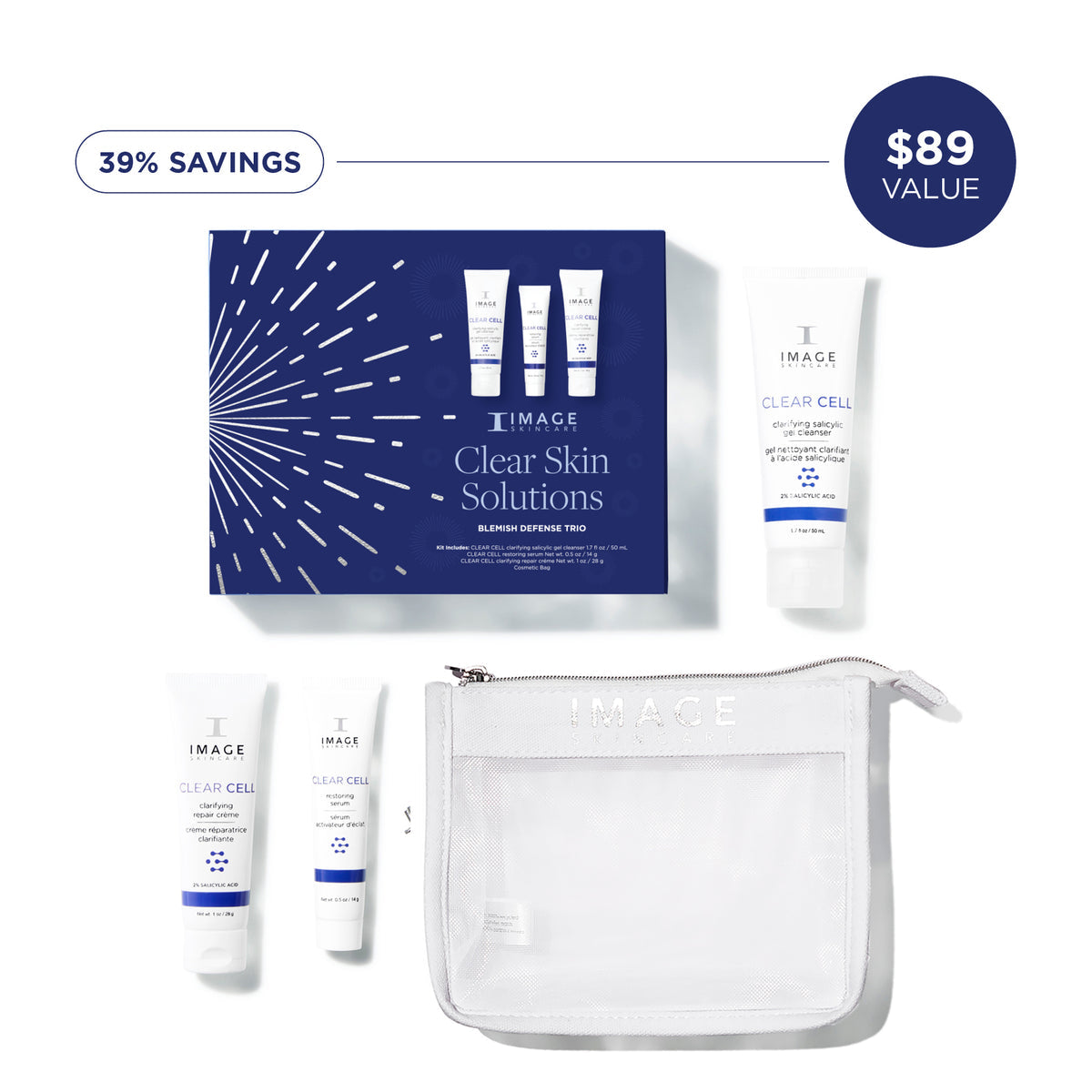 Image Skincare Clear Skin Solutions Blemish Defense Trio