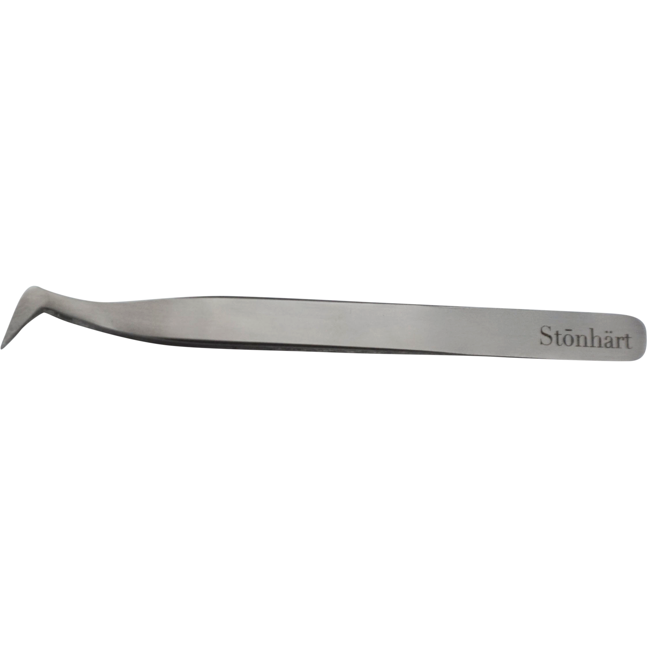 L-Shaped eyelash extension tweezers that are easy to grip and comfortable for lash artists to make volume fans.