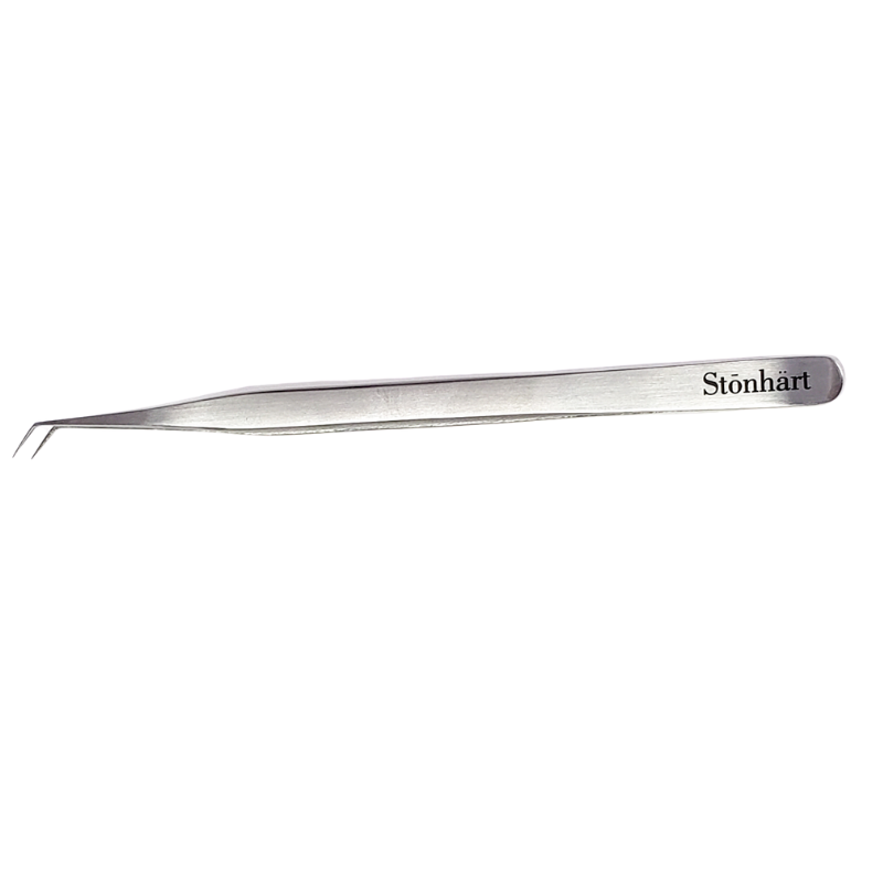 Diamond Dusted Long Angled Tweezer